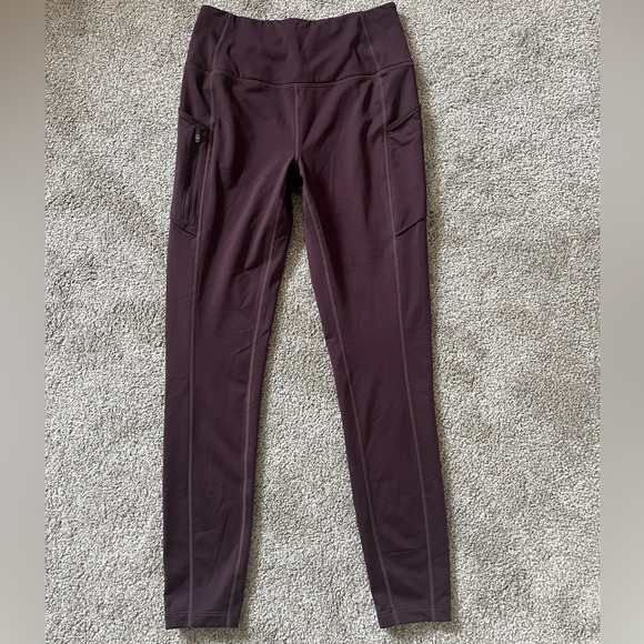 NWOT EDDIE BAUER purple/ plum colored leggings - Picture 3 of 6